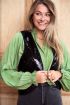 Zwart gilet met pailletten | Gilet | My Jewellery