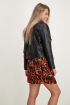 Zwarte biker jas leatherlook, leren jas dames | My Jewellery