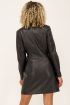 Zwarte blazer jurk leatherlook | My Jewellery