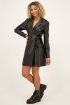 Zwarte blazer jurk leatherlook | My Jewellery