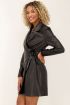 Zwarte blazer jurk leatherlook | My Jewellery