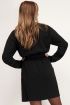 Zwarte blazer jurk met elastische taille