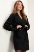 Zwarte blazer jurk met elastische taille