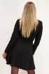 Zwarte blazer jurk met lange mouwen