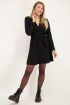 Zwarte blazer jurk met lange mouwen