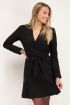 Zwarte blazer jurk met lange mouwen