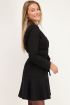 Zwarte blazer jurk met lange mouwen