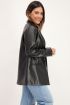 Zwarte blazer leatherlook | Blazer | My Jewellery