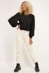 Zwarte blouse met ruiten