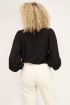 Zwarte blouse met ruiten