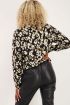 Zwarte blouse gevlekte print | Blouses | My Jewellery