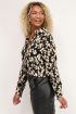 Zwarte blouse gevlekte print | Blouses | My Jewellery