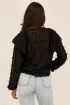 Zwarte blouse met bloemen & ruffles | My Jewellery