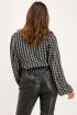 Zwarte blouse met bohemian print | Blouse | My Jewellery