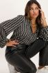 Zwarte blouse met bohemian print | Blouse | My Jewellery