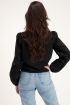 Zwarte blouse met embroidery mouwen | My Jewellery