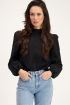 Zwarte blouse met embroidery mouwen | My Jewellery