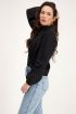 Zwarte blouse met embroidery mouwen | My Jewellery