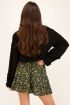 Zwarte blouse met kanten bandjes | My Jewellery