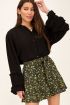 Zwarte blouse met kanten bandjes | My Jewellery