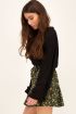 Zwarte blouse met kanten bandjes | My Jewellery