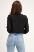 Zwarte blouse met open details | Blouse | My Jewellery
