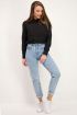 Zwarte blouse met open details | Blouse | My Jewellery