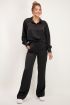 Zwarte blouse satijnen look | Blouses | My Jewellery