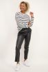Zwarte broek leatherlook | Broeken | My Jewellery