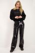 Zwarte broek met pailletten