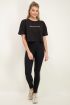 Zwart crop t-shirt bisou | My Jewellery