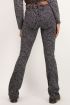 Zwarte flared broek met barok print | My Jewellery