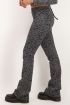 Zwarte flared broek met barok print | My Jewellery