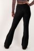 Zwarte flared broek met corduroy | My Jewellery