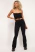 Zwarte flared broek met glitters