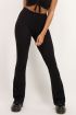 Zwarte flared broek met glitters
