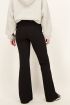 Zwarte flared broek met split | My Jewellery