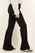 Zwarte flared broek met split | My Jewellery