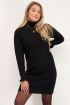 Zwarte gebreide jurk met ruffles | My Jewellery
