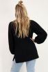Zwarte gebreide oversized trui | My Jewellery