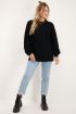 Zwarte gebreide oversized trui | My Jewellery