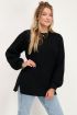 Zwarte gebreide oversized trui | My Jewellery