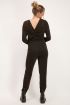 Zwarte glitter jumpsuit met open rug