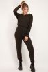 Zwarte glitter jumpsuit met open rug