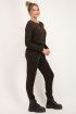 Zwarte glitter jumpsuit met open rug