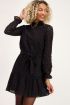 Zwarte jurk met embroidery