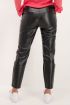 Zwarte leatherlook broek met croco print | My Jewellery
