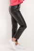 Zwarte leatherlook broek met croco print | My Jewellery