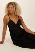 Zwarte maxi jurk met strikdetail op rug | My Jewellery