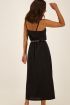 Zwarte midi jurk met v shape | My Jewellery